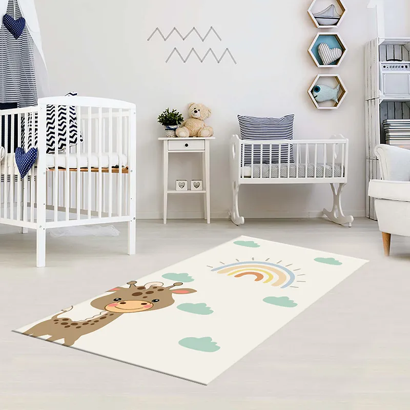 Tapis Enfant Girafe Beige - Plusieurs dim. dispos-1