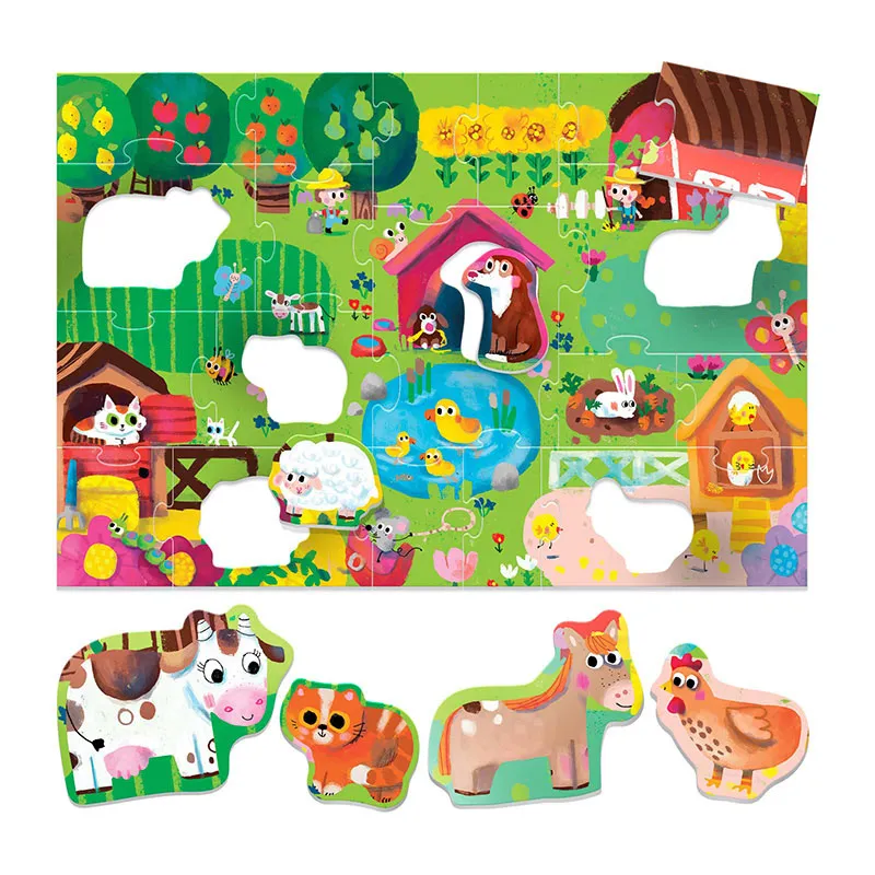 Puzzle à formes Ferme 25pcs - 24m+-1