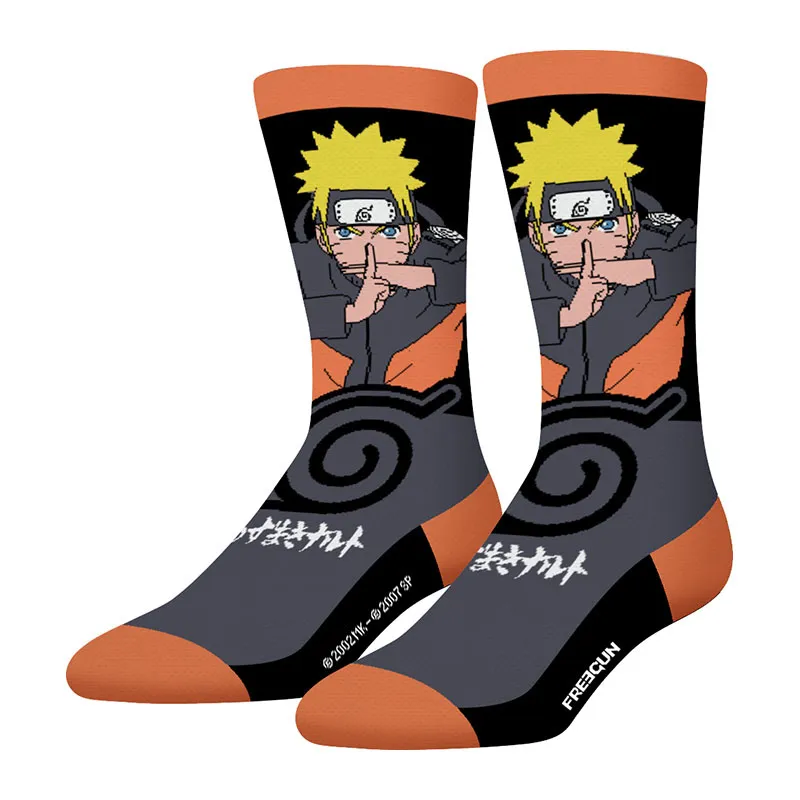 4 paires de Chaussettes Homme Naruto Shippuden - Orange/Noir/Rouge-3
