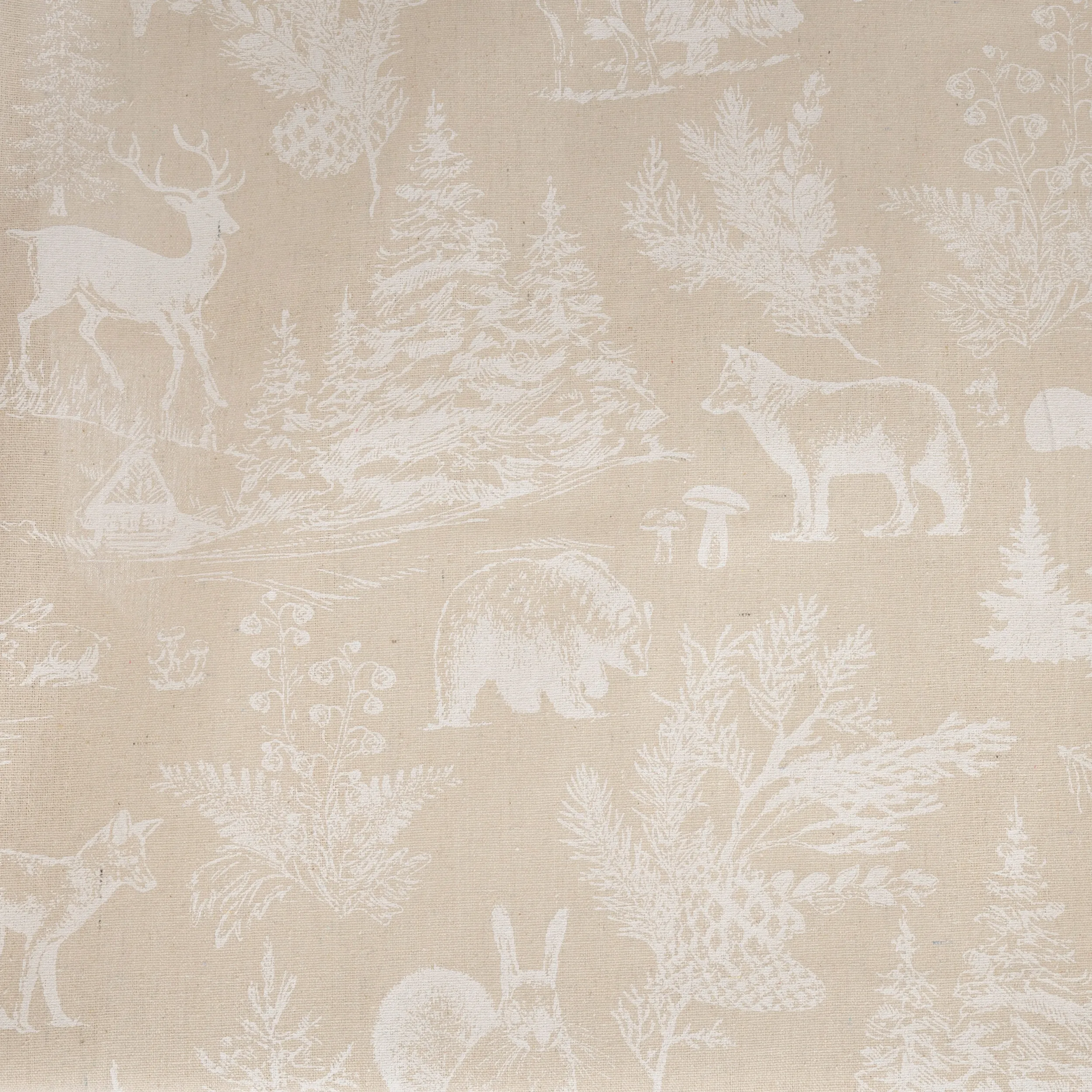 Nappe Animaux Beige/Blanc - 140x360cm-2