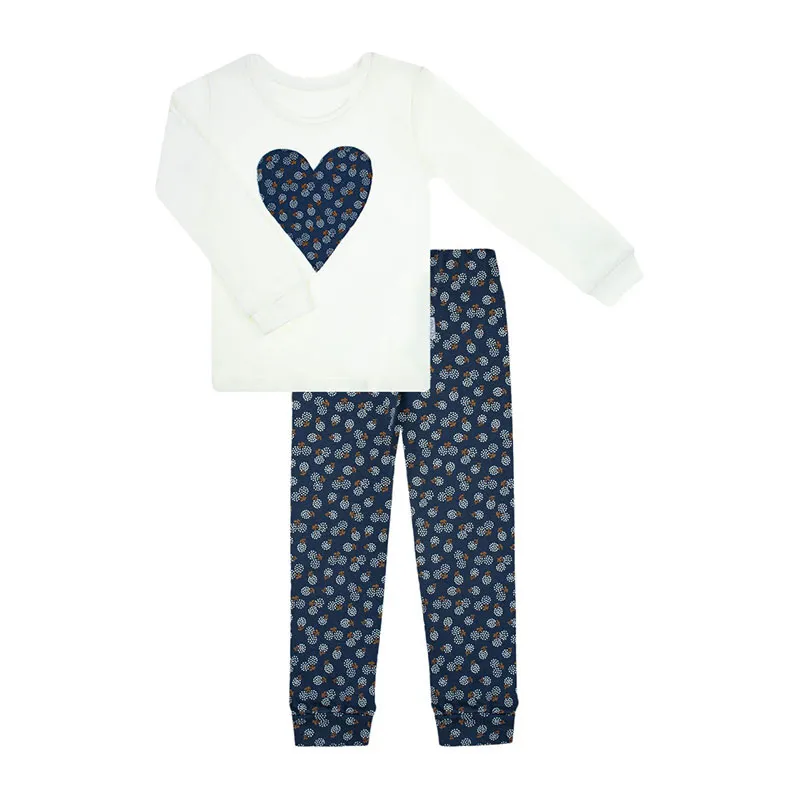 Pyjama 2pcs Cerise - Marine/Blanc-1