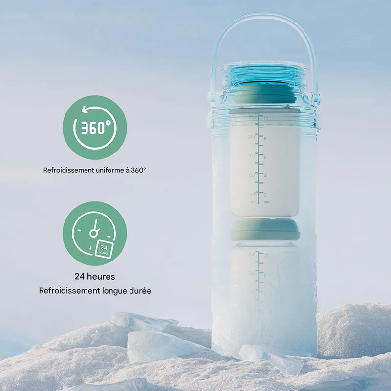 Refroidisseur lait maternel portable - Vert-2