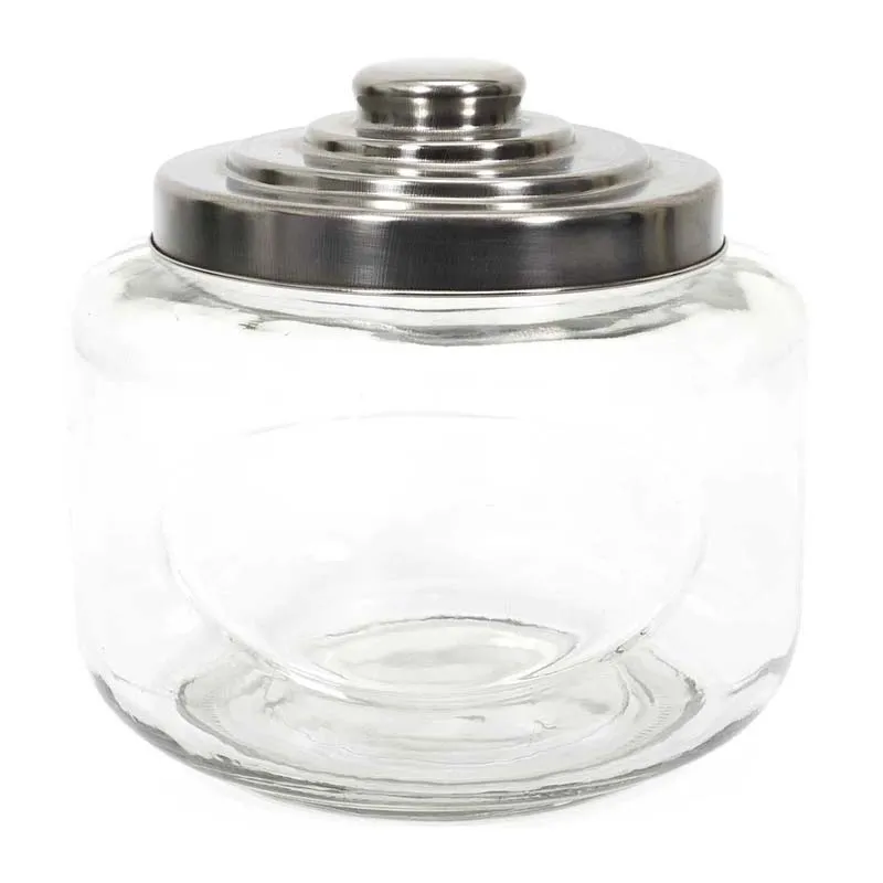 Bocal à biscuits avec couvercle Métal Gris - 3L-0