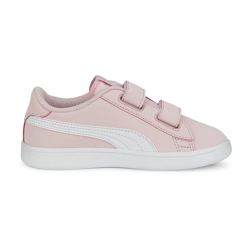 Baskets Fille Smash V2 Buck - Rose/Blanc - PUMA-2