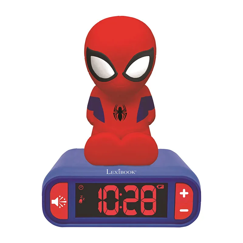 Réveil avec Veilleuse 3D Spider-Man - 36m+-0