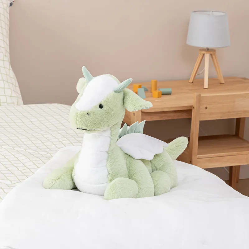 Peluche Dragon Eliott Vert - 50cm-0