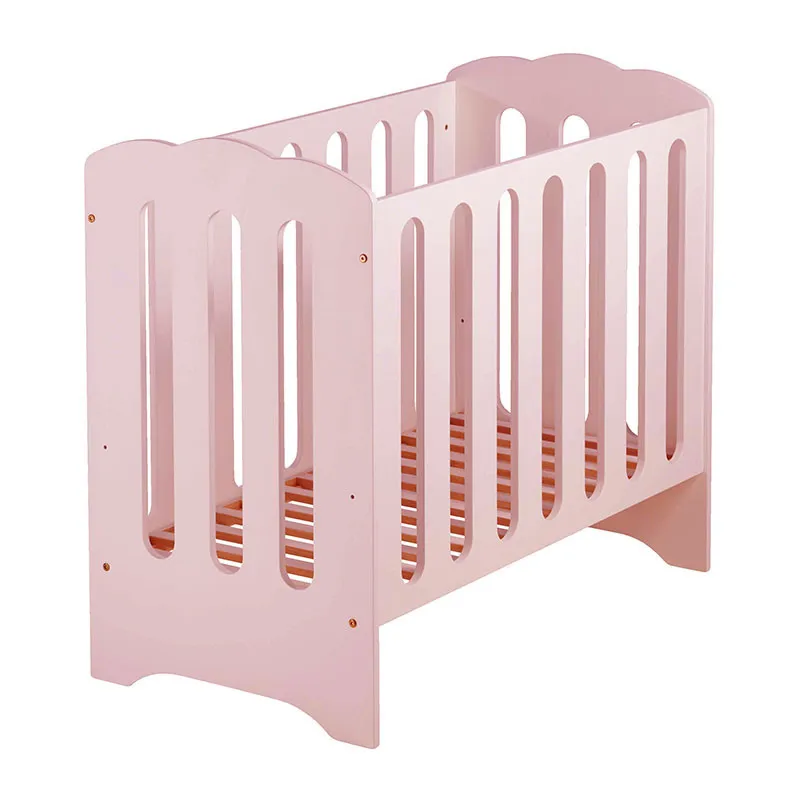 Lit berceau Nuage Bois - Rose-0