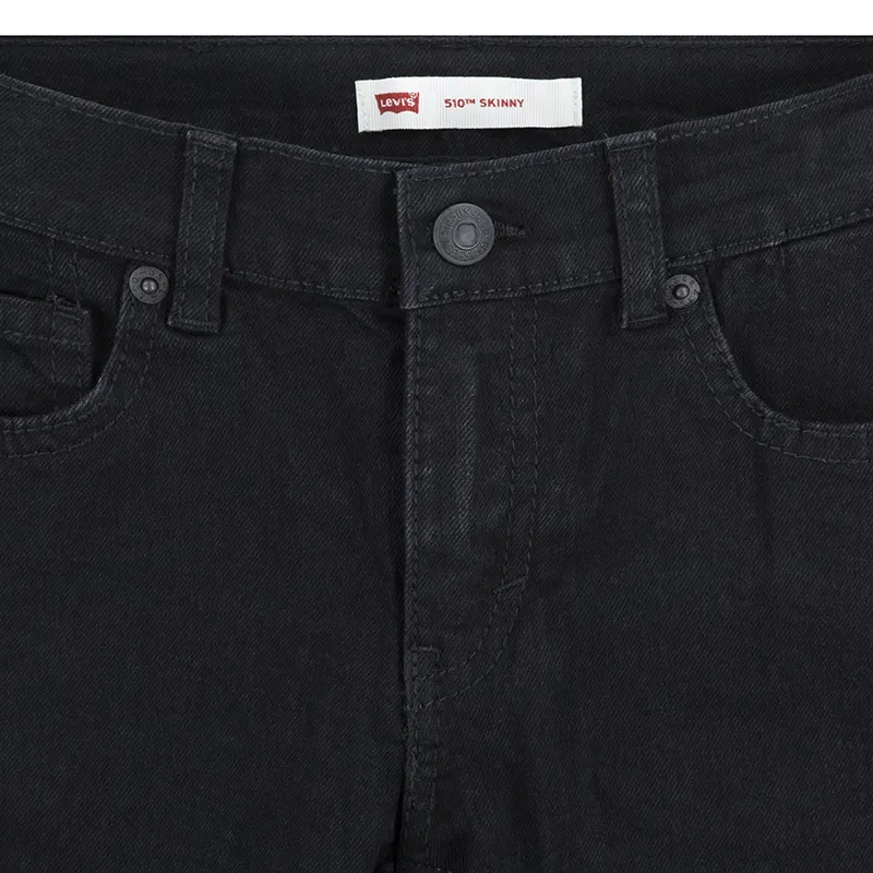 Jean Enfant Skinny 510 - Black Stretch-3