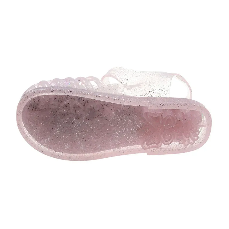 Sandales méduse paillettes - Rose-2