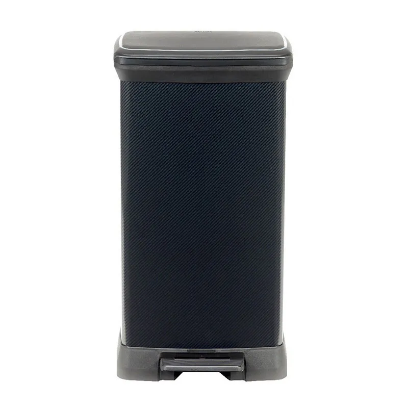 Poubelle Decobin Décor Carbone - 50L-0