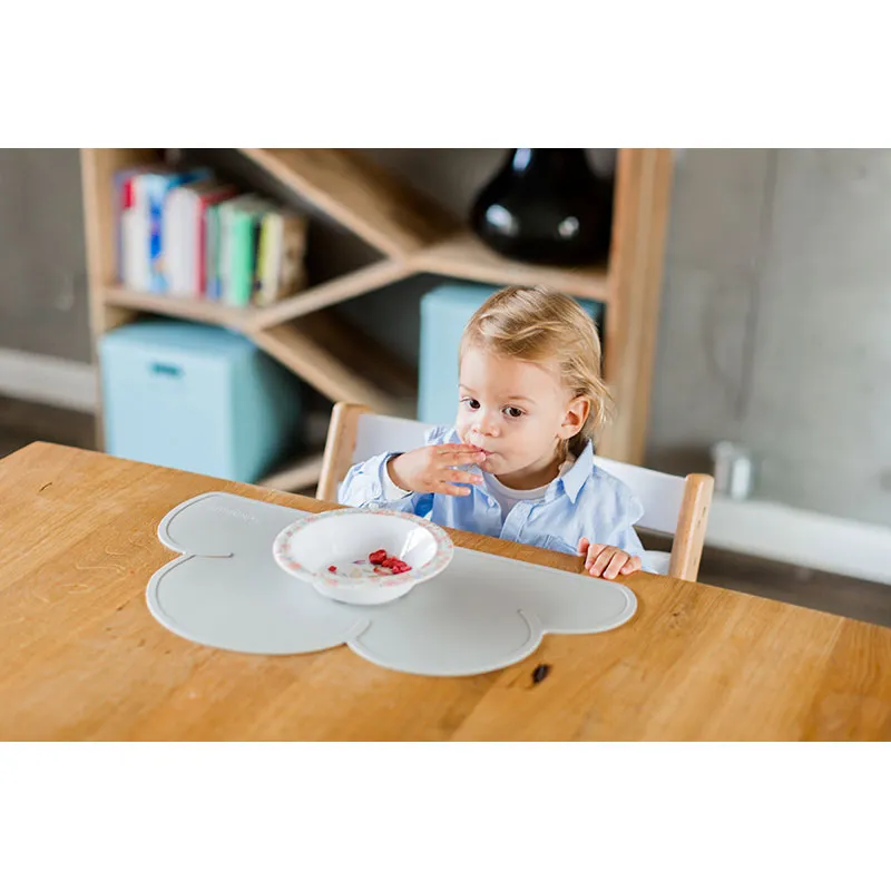 Set de table Silicone Nuage Gris clair - 49x27cm-4
