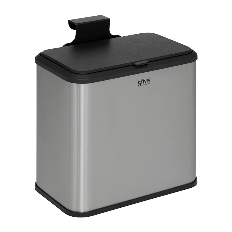 Poubelle à compost Inox Noir - 5L-8