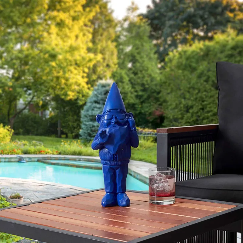 Statuette Nain De Jardin Bleu - 33cm-1
