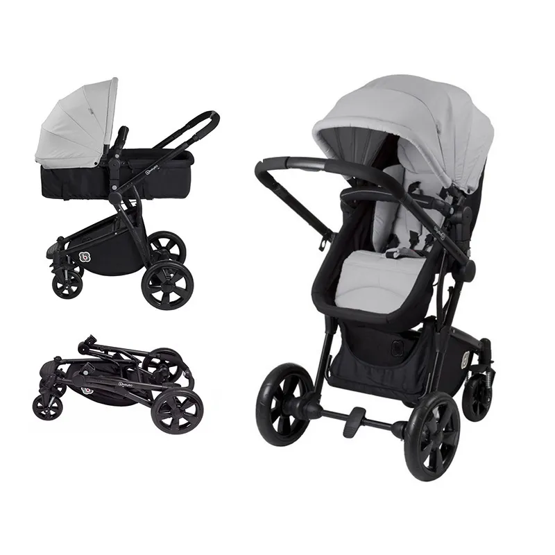 Poussette Transformable Spring 2en1 Gris - 0m+-0