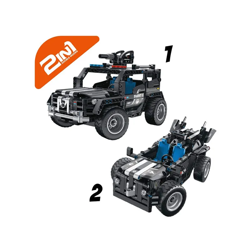 Voiture Swat à construire 391pcs - 6+-1