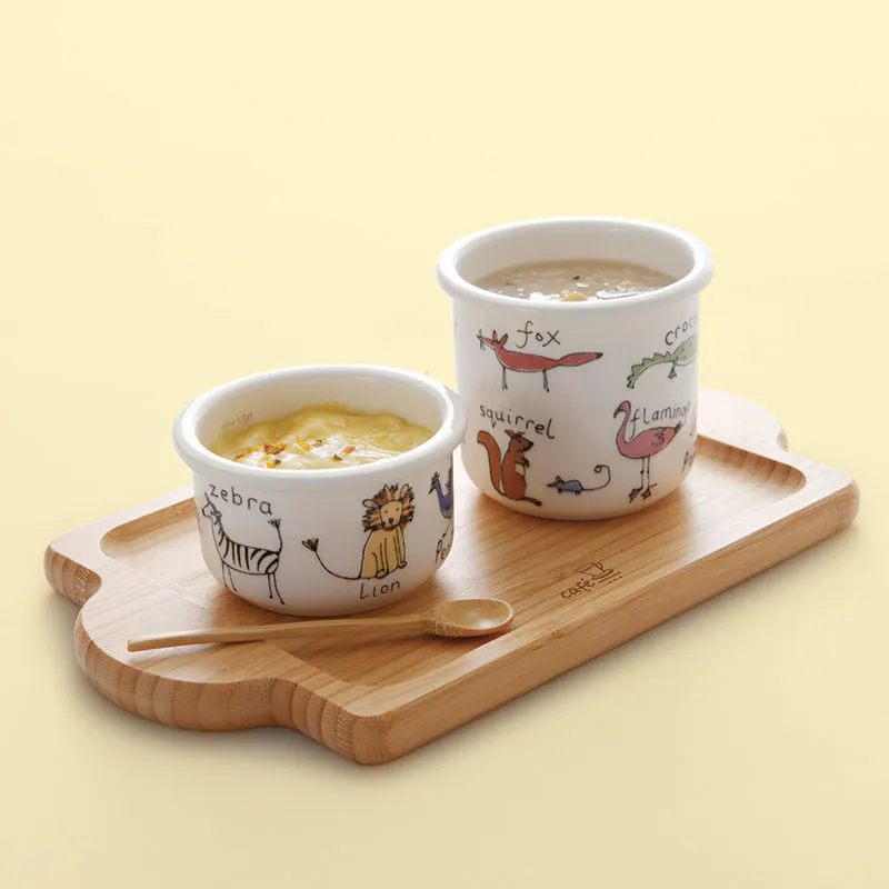 2 Récipients Bébé porcelaine Animaux - 180/310ml-2