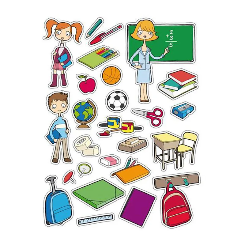 390 Gommettes Thème L'École - 36m+-1