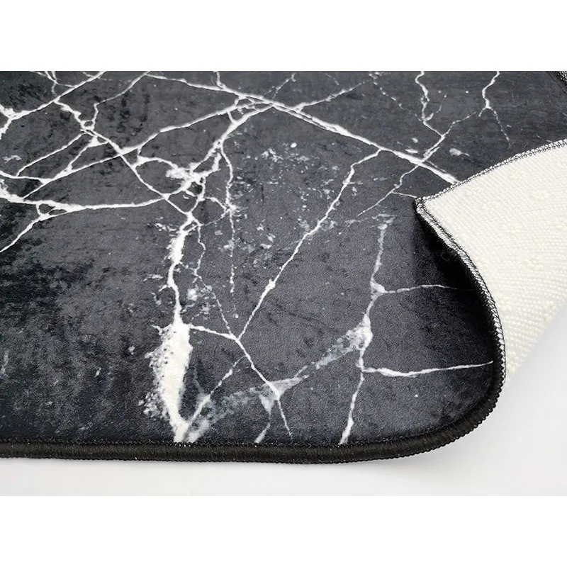 Tapis Marbre Noir - Plusieurs dim. dispos-2