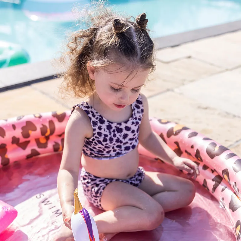 Piscine gonflable Bébé Léopard Rose Gold Ø100cm - 1+-5