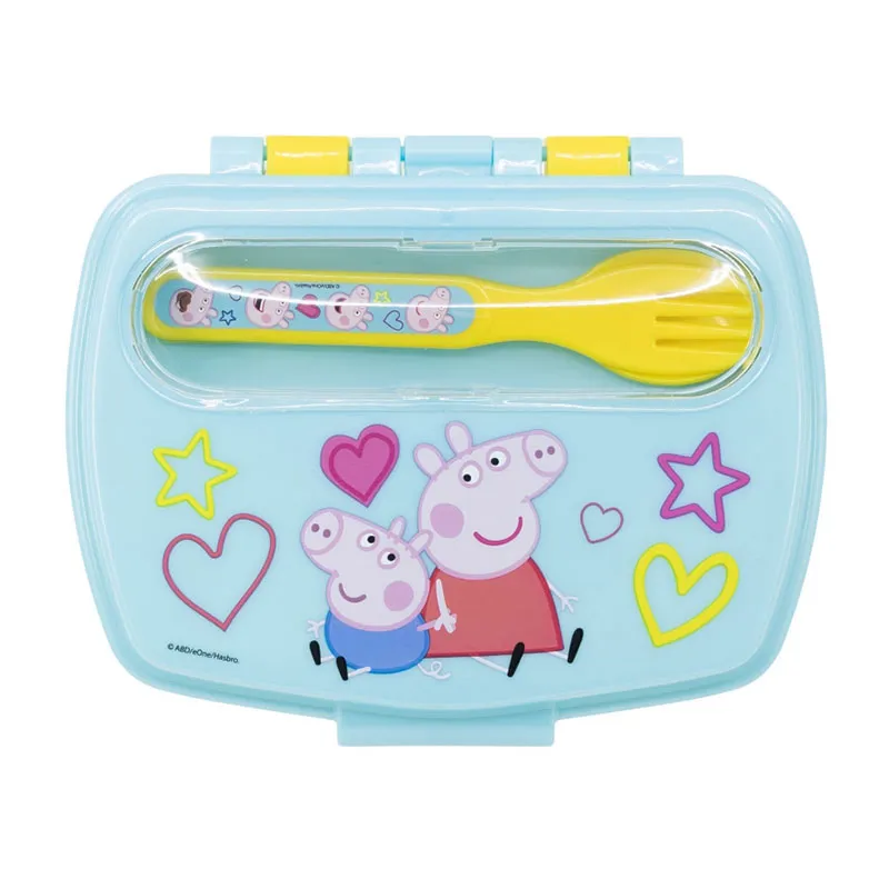 Lunch box + Couverts Peppa Pig Core - 3pcs-1