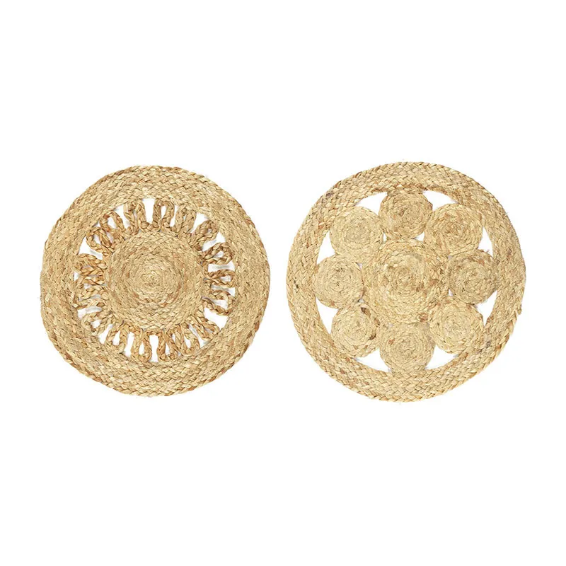 Set de table rond Jute Aléa. - ø35cm-0