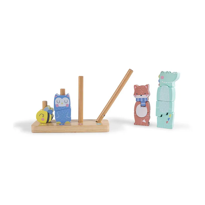 Jeu à empiler en bois Apprendre à compter - 12m+-4
