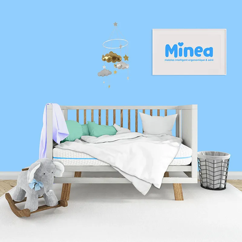 Matelas enfant Baby Bleu - 80x200cm-6