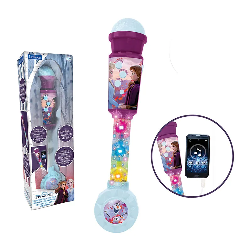 Micro lumineux avec enceinte intégrée Reine des Neiges - 4+-4