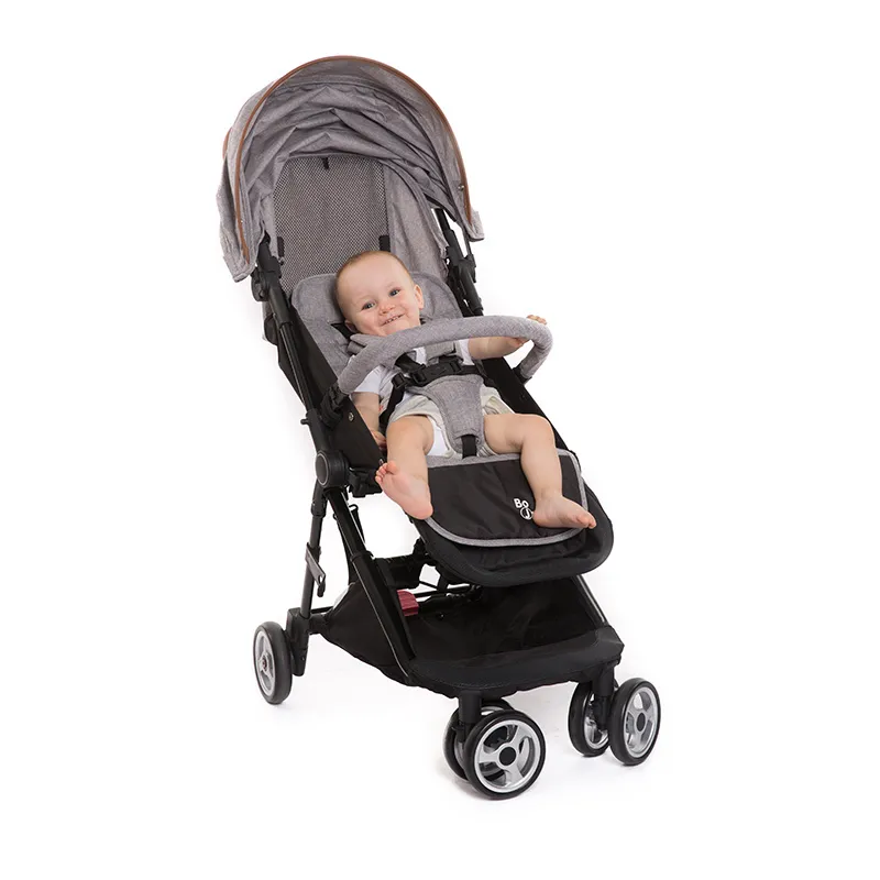 Poussette Genius ultra-compacte Gris clair - 47x43x23cm-1