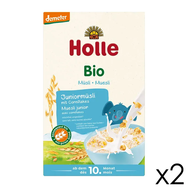 2x250g Muesli Multicéréales flocons Maïs BIO - 10m+-0