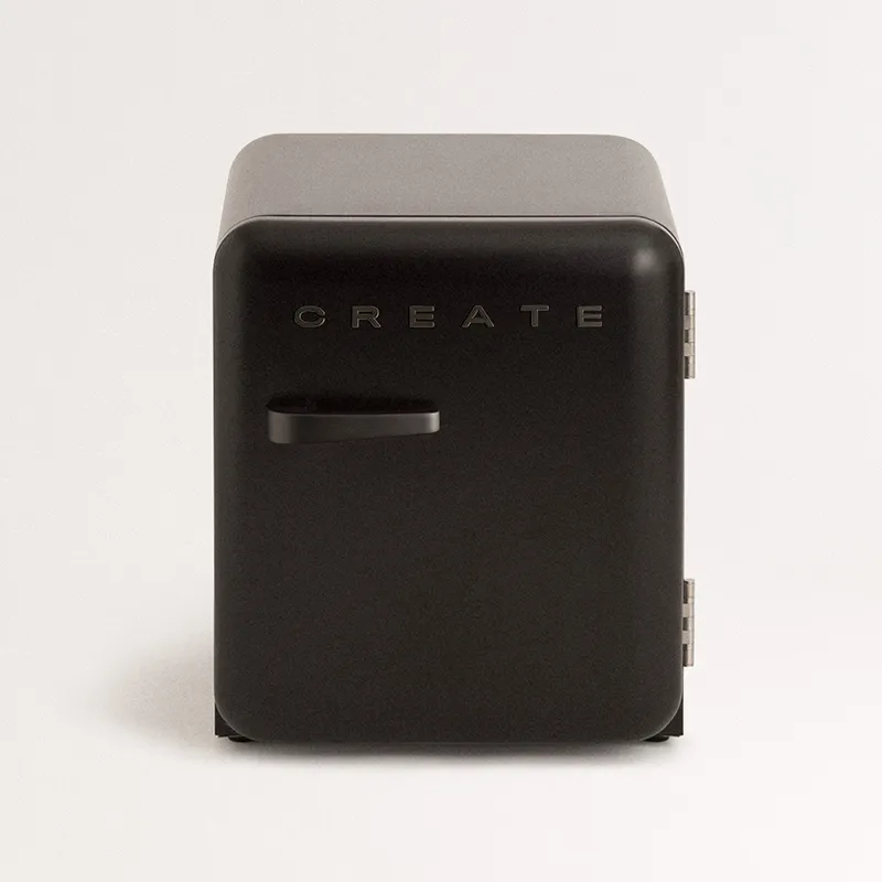 Petit réfrigérateur Retro-style 48L - Noir-0