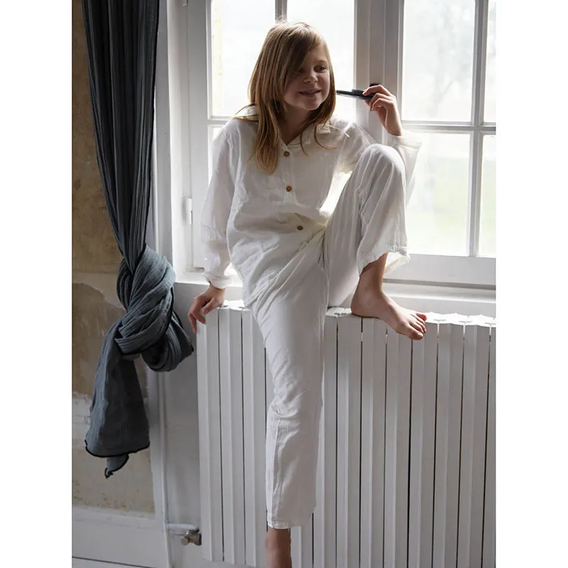 Pyjama Coton BIO Etienne - Milk-1
