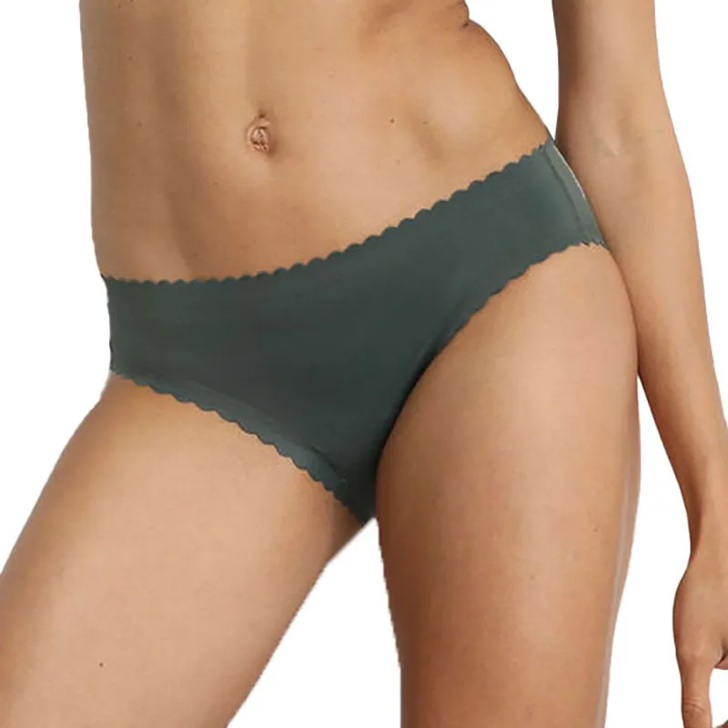 Culotte Body Touch Femme - Vert/Gris-0