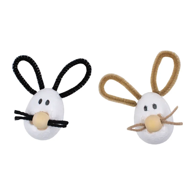 Oeufs en polystyrène à décorer 3 tailles 100pcs - 3+-3