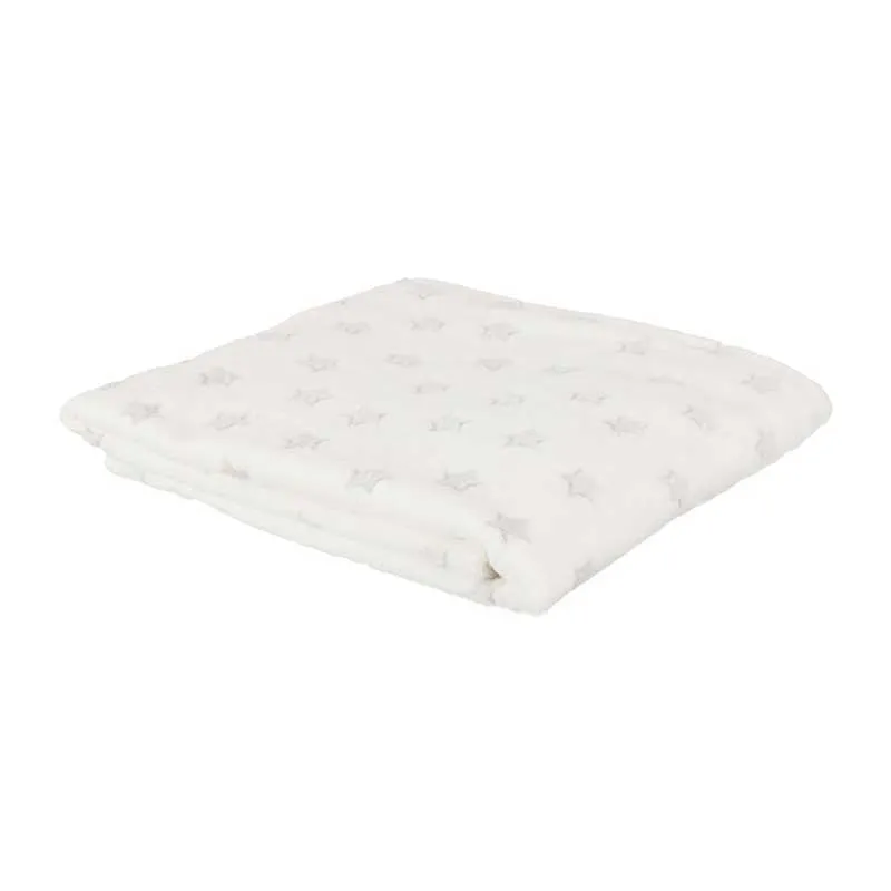 Plaid phosphorescent Étoile Blanc - 120x150cm-0