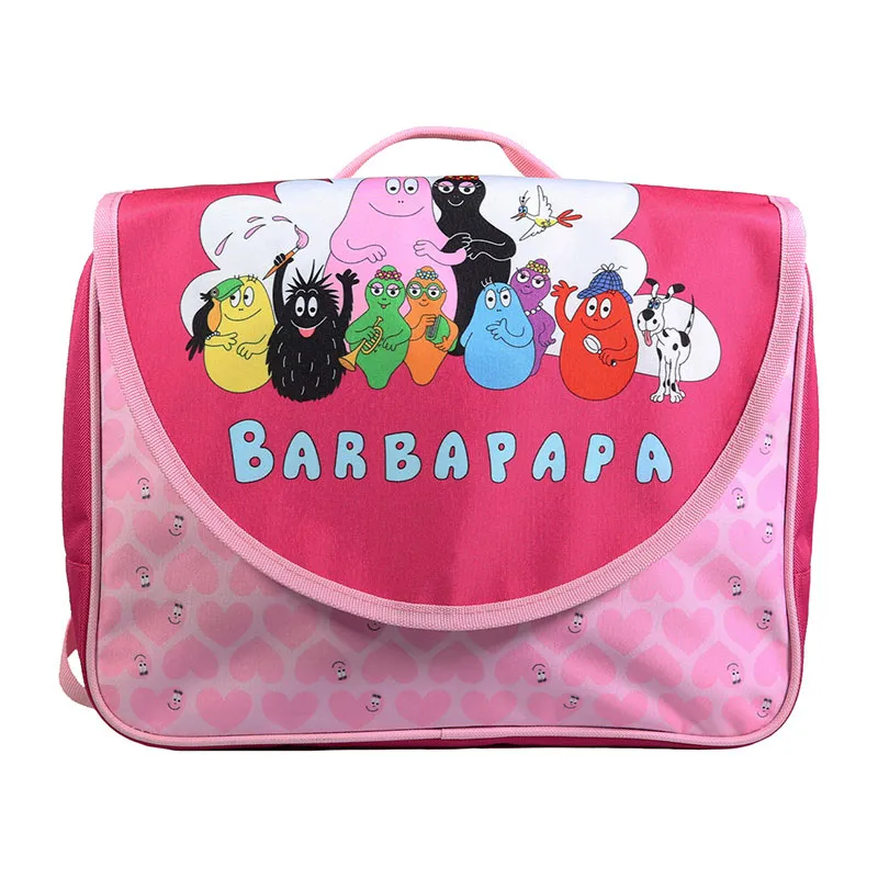 Cartable maternelle Barbapapa Rose - 32x25cm-0