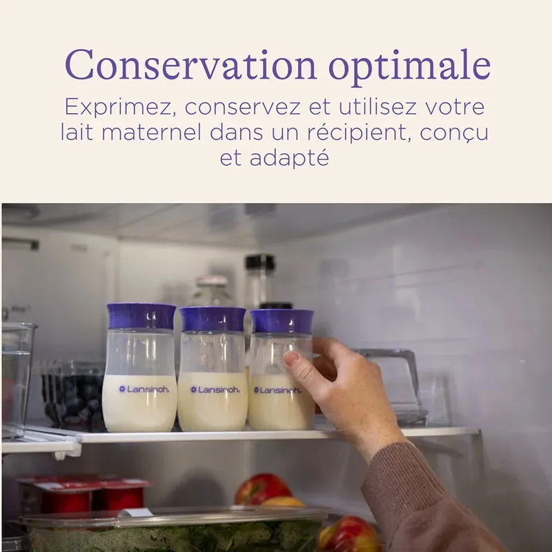 Pots de conservation du lait maternel - 4x160ml-3