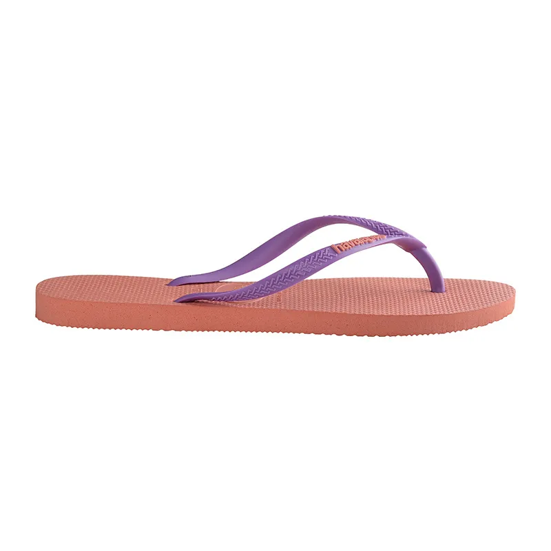 Tongs Enfant Slim Brasil Logo Havaianas - Corail - SOLDES - HAVAïANAS & CROCS - 48H-1