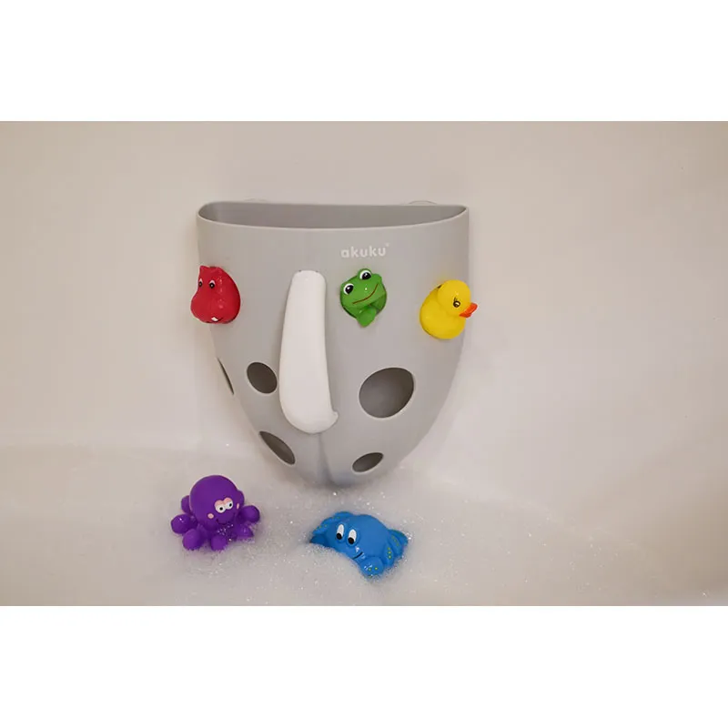 Panier de rangement jouets de bain - Gris-2