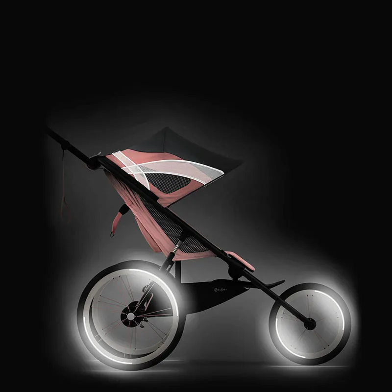 Poussette Running Avi Black Pink/Silver Pink - 6m+-9