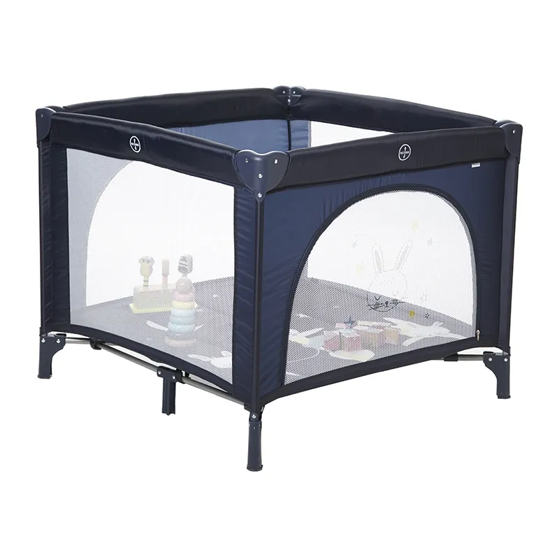 Parc de voyage pliable - Marine - 93x84cm-0