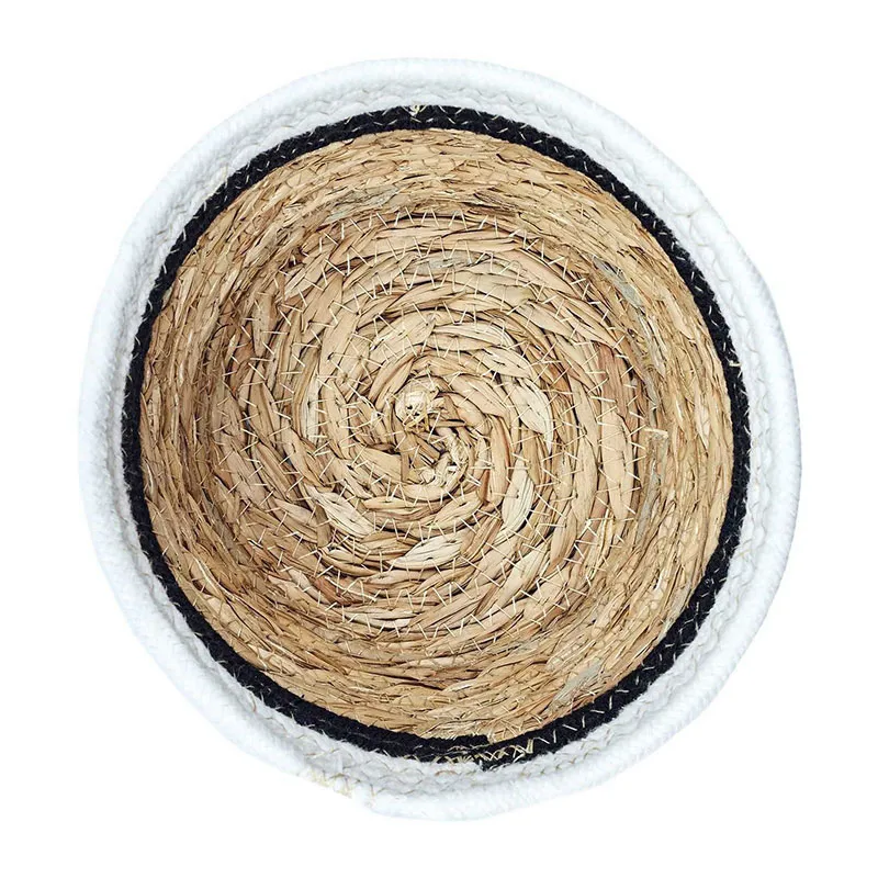 Paniers de rangement Marron/Blanc - 3pcs-5