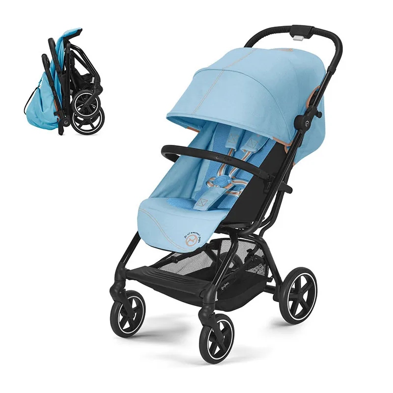 Poussette Compacte Eezy S+2 B Beach Blue/Black - 0m+-0