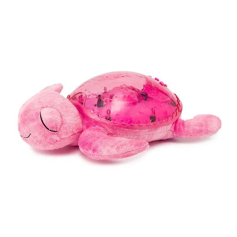 Peluche veilleuse Musicale Tortue Rose - 30x20x8cm-2