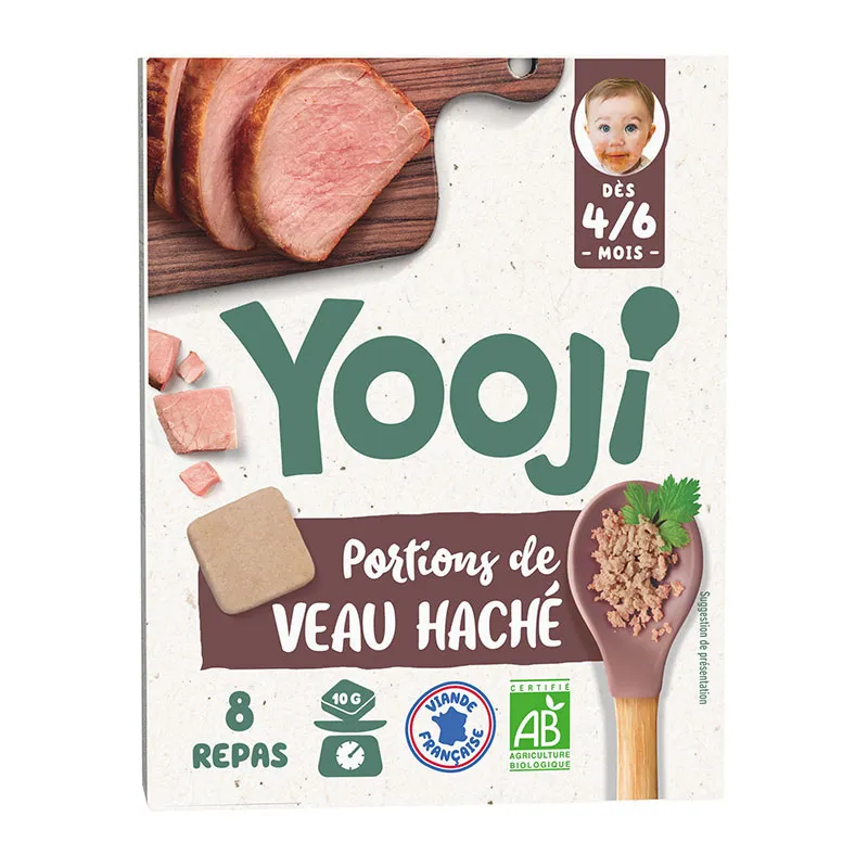 Pack Mes 1er Hachés de Viandes Bio et Poissons Sauvages MSC - 50 repas - 4m+-2