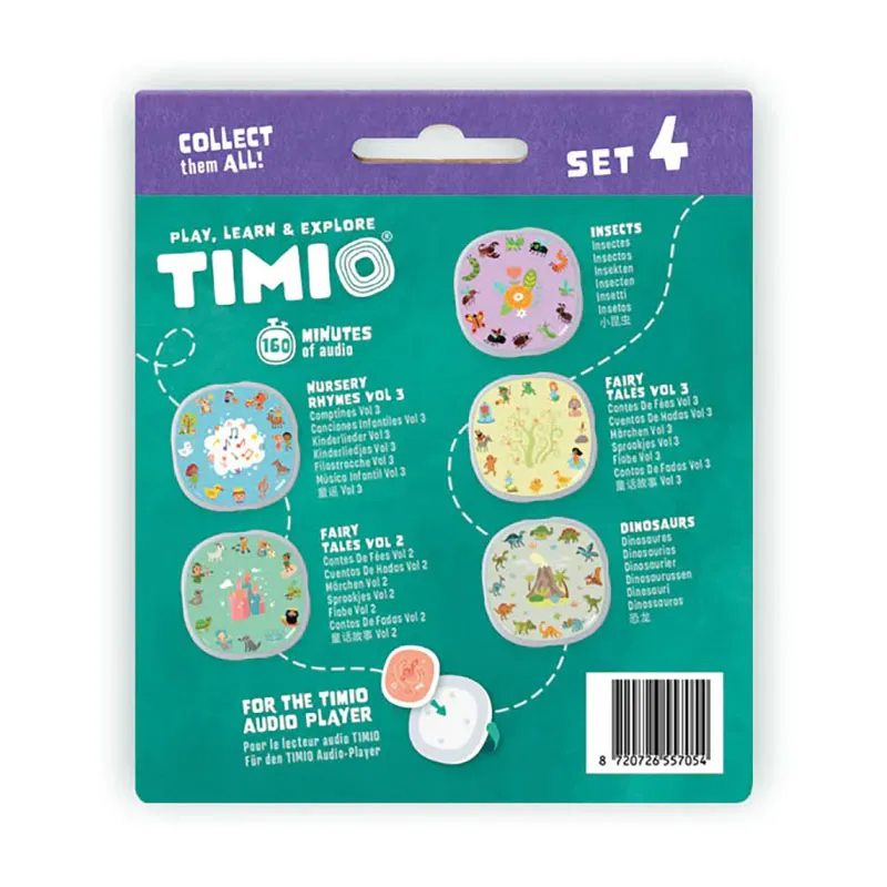 5 Disques pour lecteur Timio Set 4 - 24m+-2