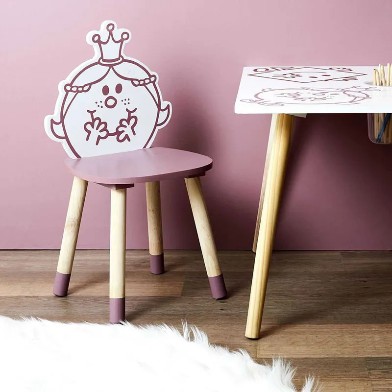 Chaise Madame Princesse Rose - 57,5x28x28cm-1