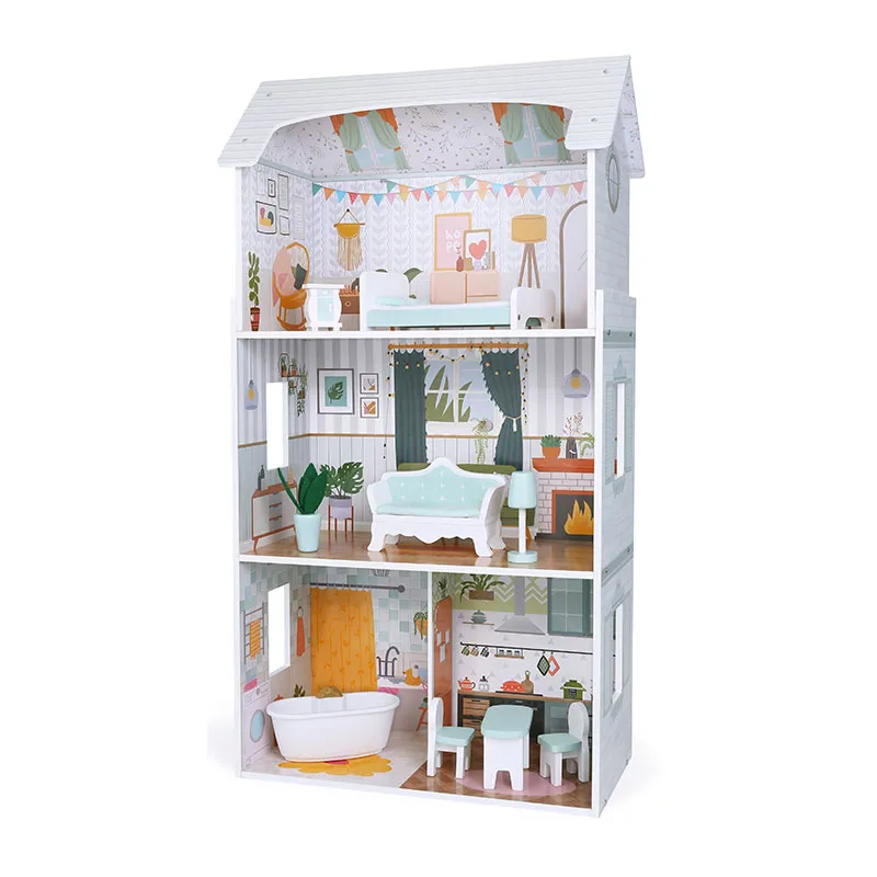 Maison de poupée en bois av LED Luna - 36m+-1