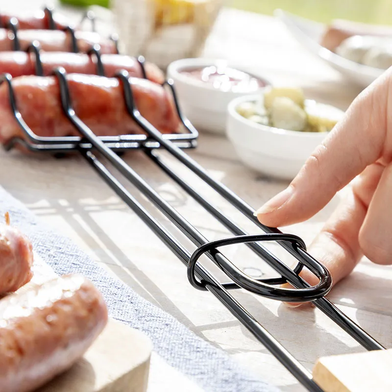 Grille de Barbecue pour Saucisses - 51x8x4cm-5