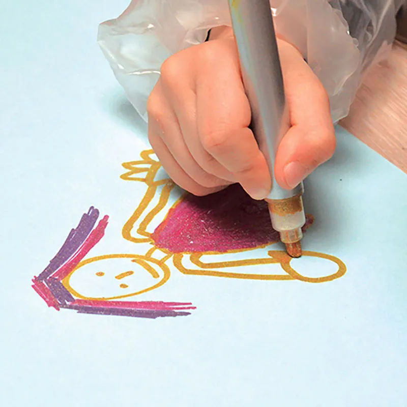 3 Feutres pailletés Jumbo Colors Glitter marker - 5+-2